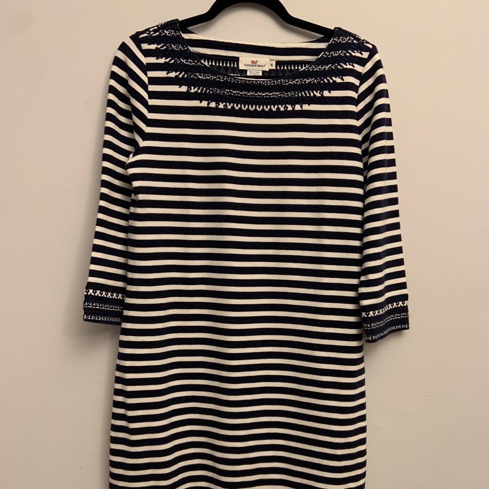 Blue and White Striped Dress Vineyard Vines